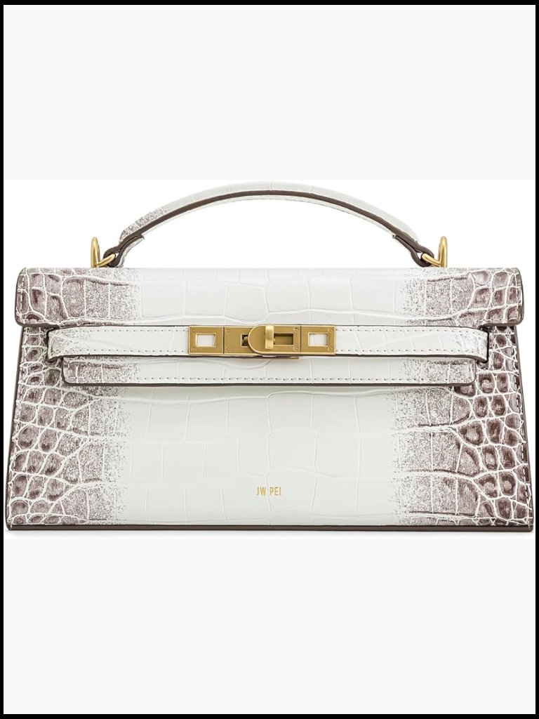 Top Handle Satchel Bag - Vegan Leather Crossbody Hand Purse With Gold Hardware